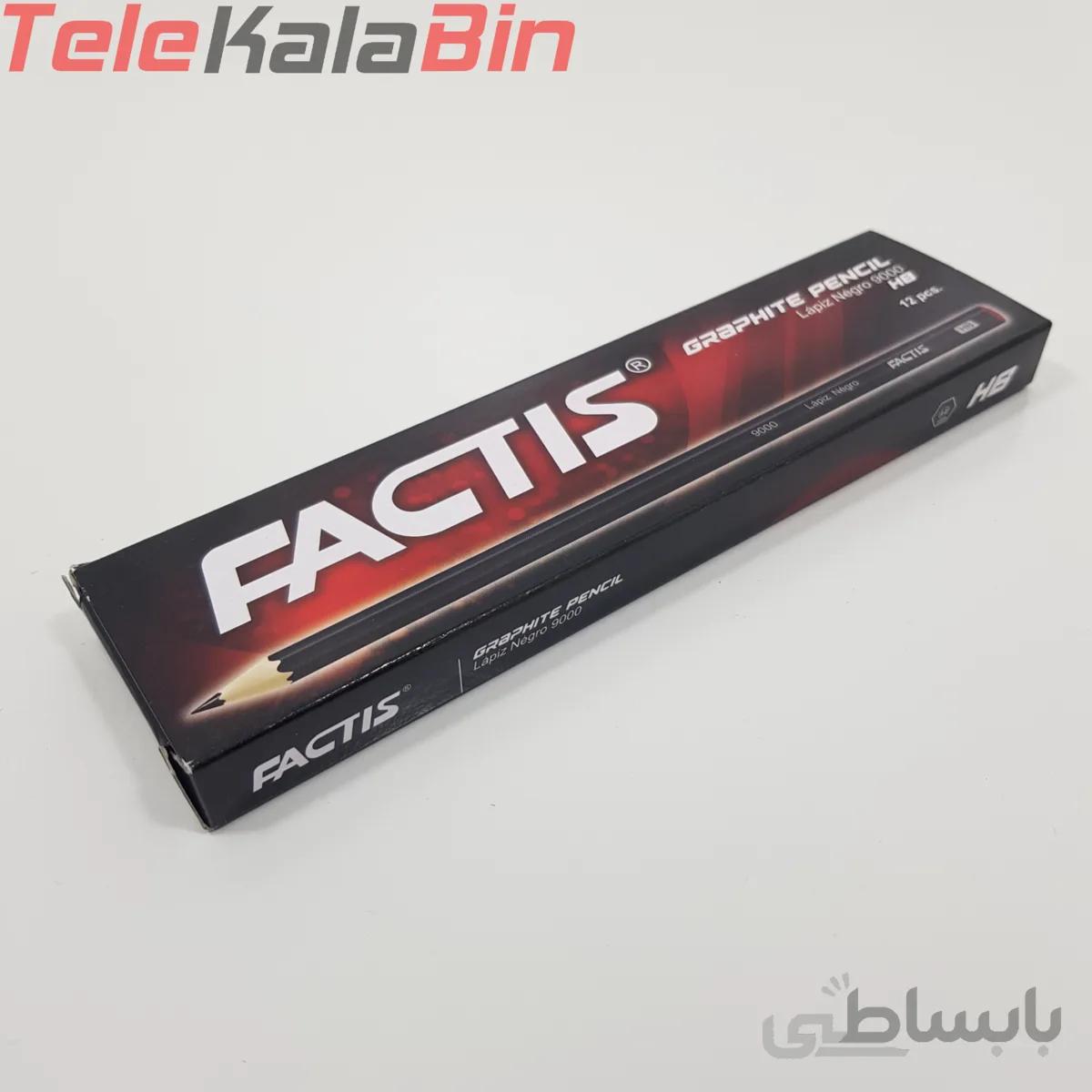 مداد مشکي فکتيس 9000 بسته 12 عددي