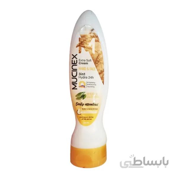 کرم آبرسان و مرطوب کننده جوانه گندم و آلوئه ورا 200 میل ماسینکس ا Mucinex Aloevera And Wheat Cream 200ml