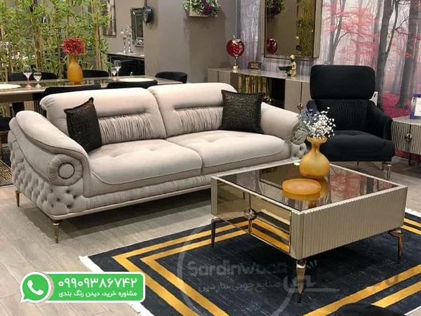 مبل راحتی چستر کلاسیک گزل