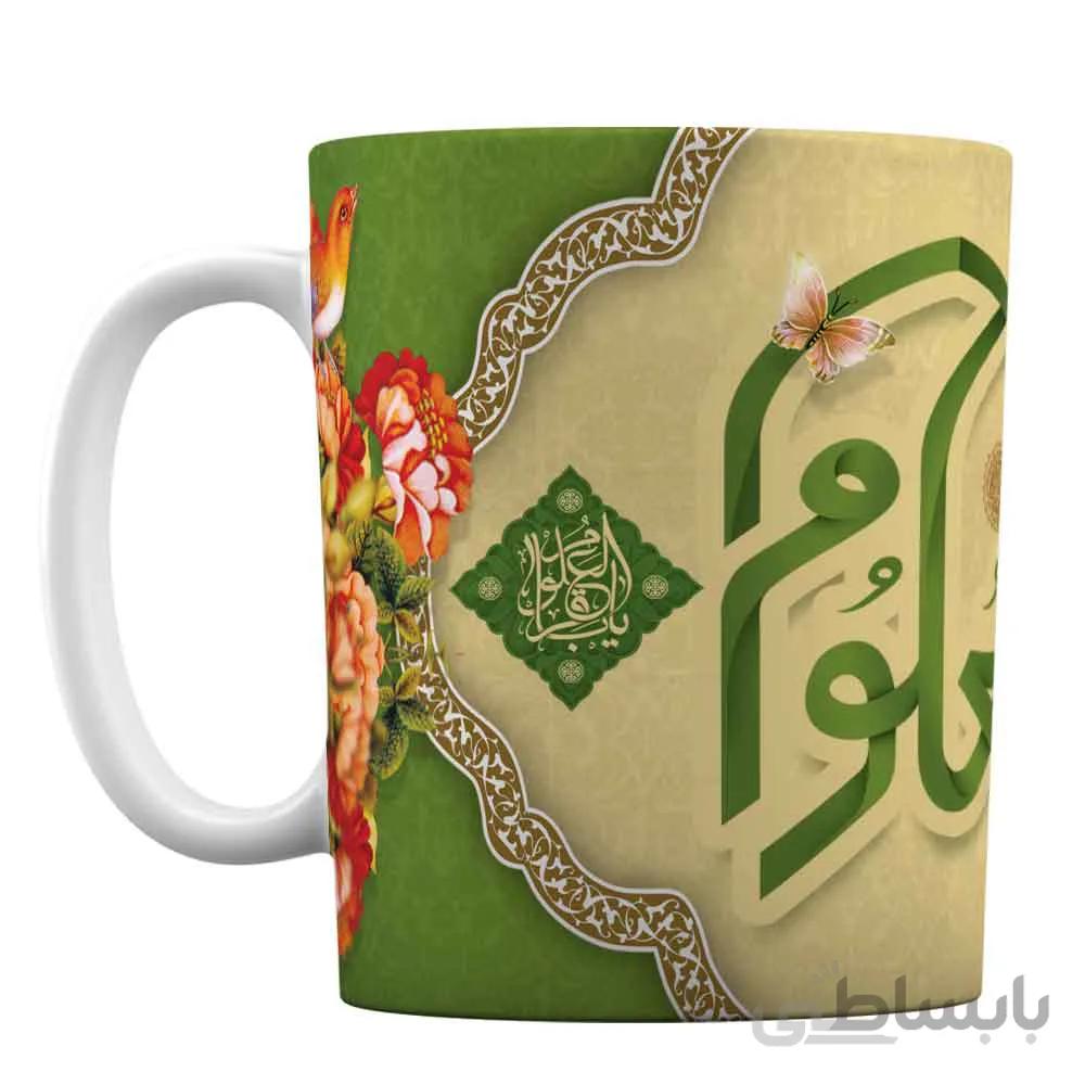 ماگ سرامیکی افرا توس طرح « باقرالعلوم » کد 488