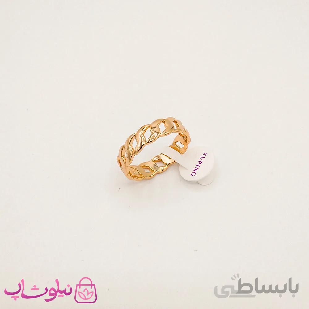 انگشتر زنانه ژوپینگ طرح کارتیه طلایی کد 2323