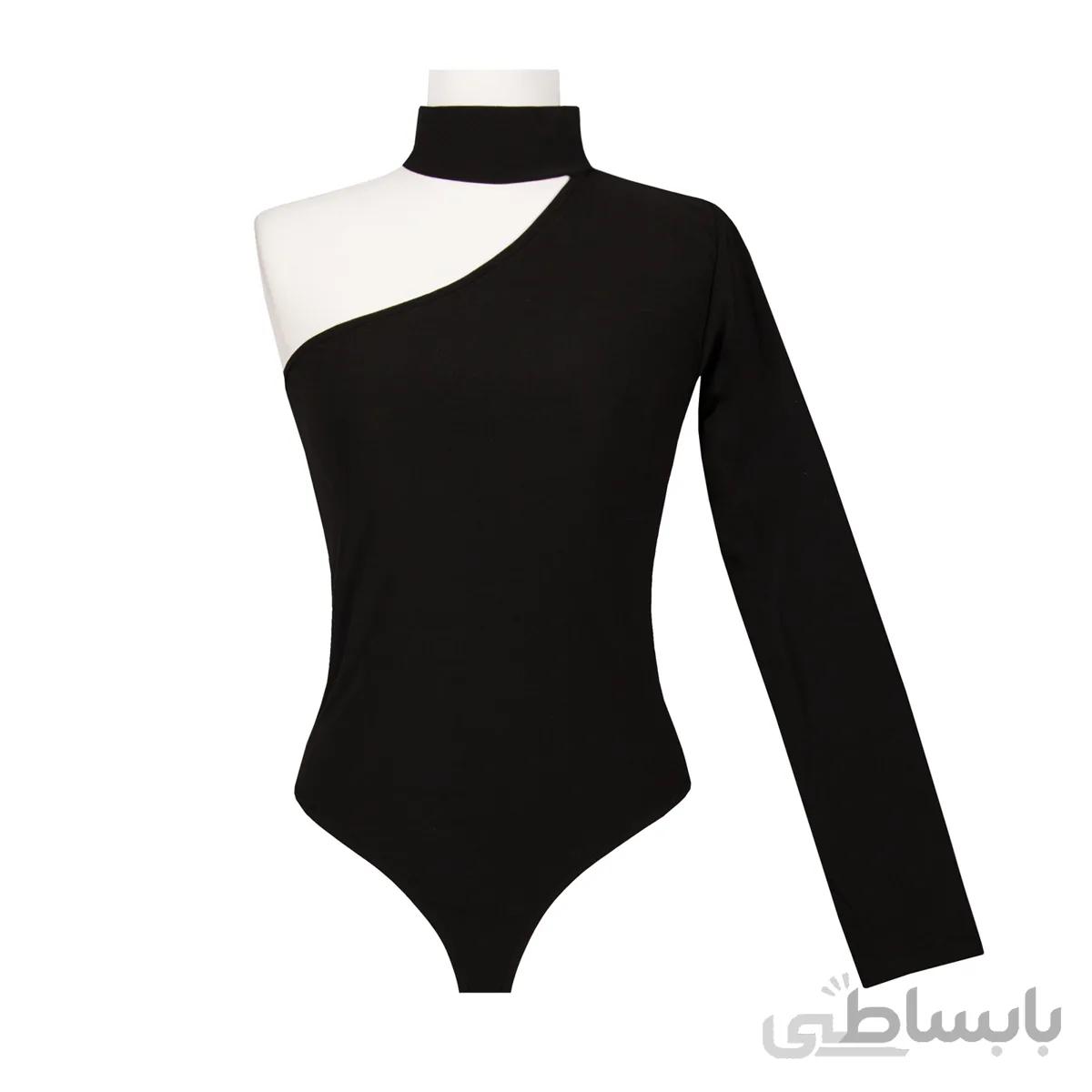 بادی مجلسی زنانه یقه گرد یک استین تیساپه 188