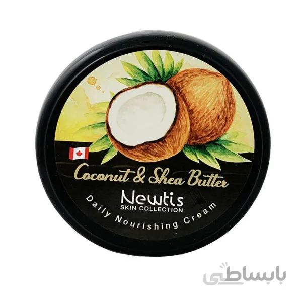 کرم مرطوب کننده نارگیل و شی باتر Newtis ا Newtis Coconut And Shea Butter Nourishing Cream