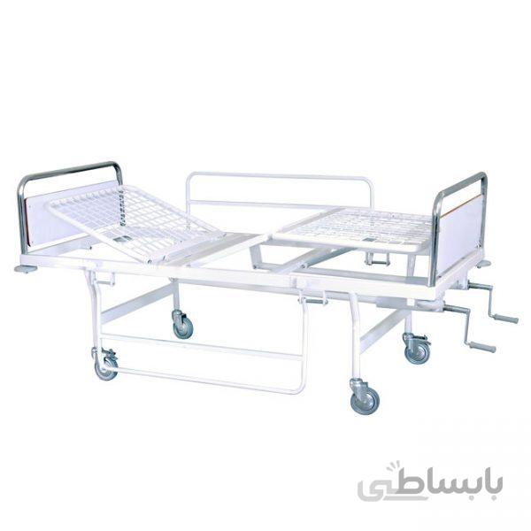 تخت بیمار مکانیکی ساده سه شکن