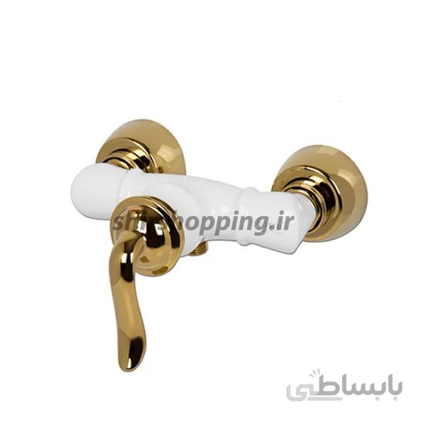توالت دانوب سفید طلایی کسری