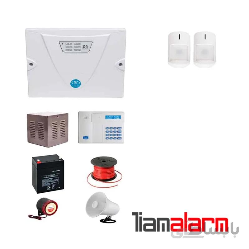 پکیج دزدگیر اماکن با سیم مدل کلاسیک سیم کارتی و تلفنی CGA2