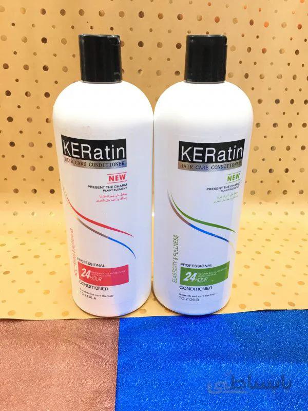 شامپو کراتینه و نرم کننده مو keratin حجم 880 میلی لیتر