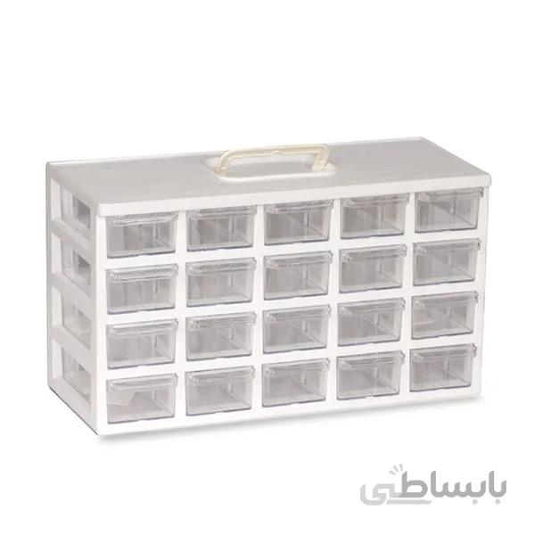 جعبه قطعات الکترونیک 20 کشو 12x5 کیان تکنیک