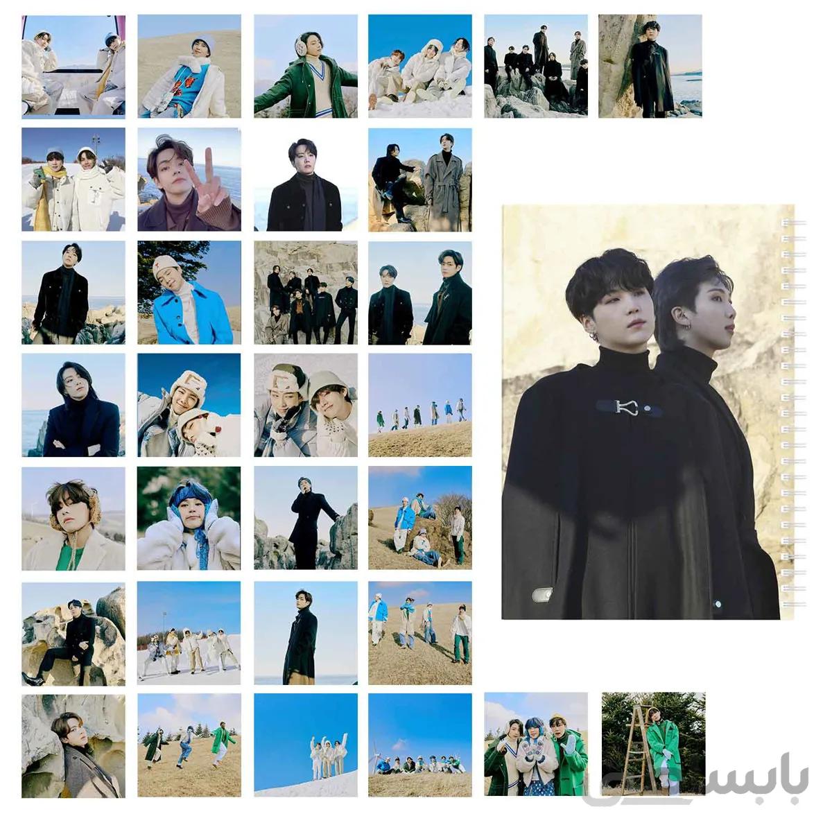 مجموعه 32 عددی فتوکارت BTS Winter به همراه دفتر یادداشت کد 10111197