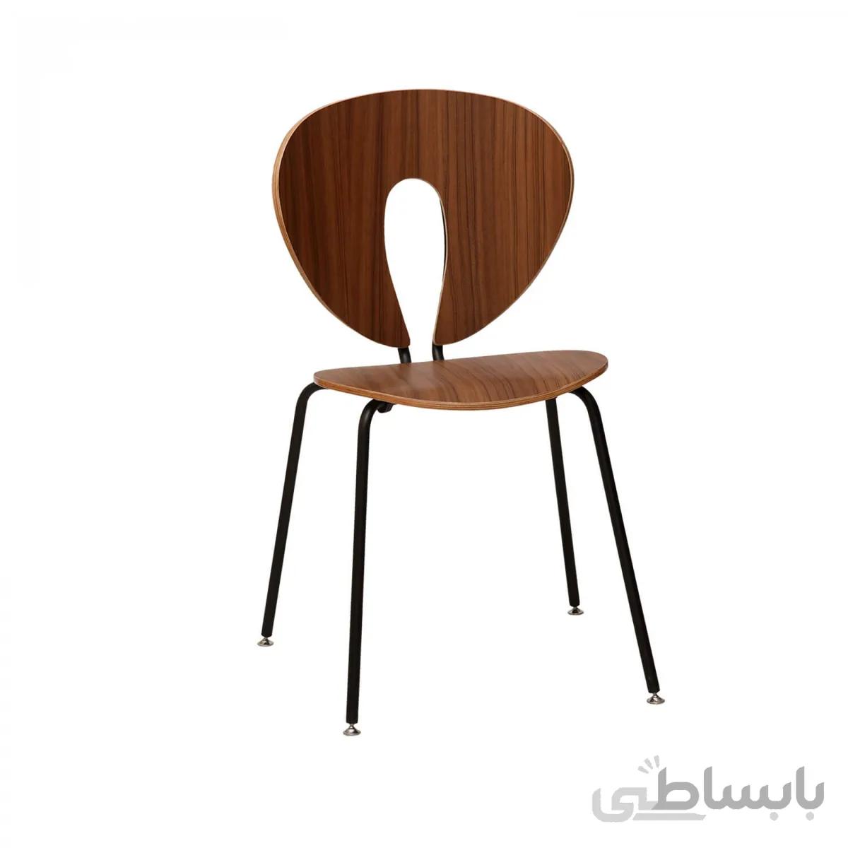 ‌صندلی چوبی مدل لانژ صنایع نظری