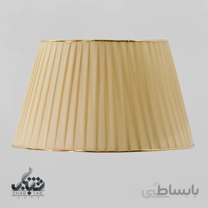 شید آباژور مدل پلیسه سایز 50 کرم – سرپیچ E27