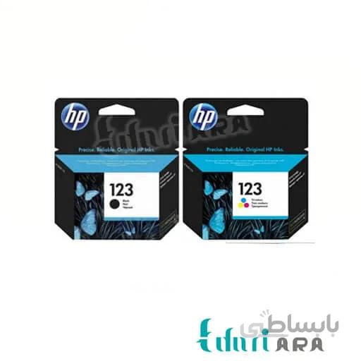 کارتریج جوهرافشان اچ پی 123 مشکی و رنگی