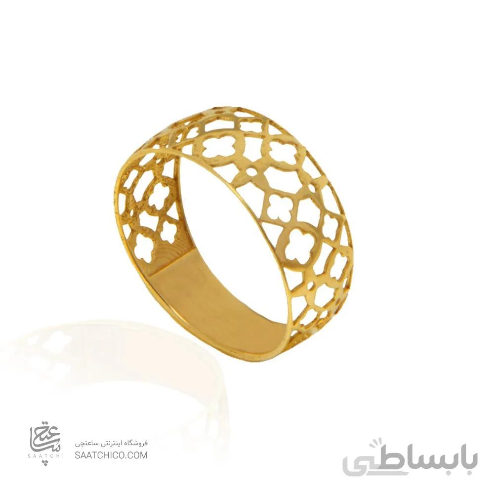 انگشتر طلا زنانه طرح اسلیمی کد CR444