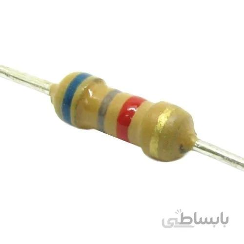مقاومت 6.8 کیلو اهم 1/4 وات 5 درصد | 6.8K