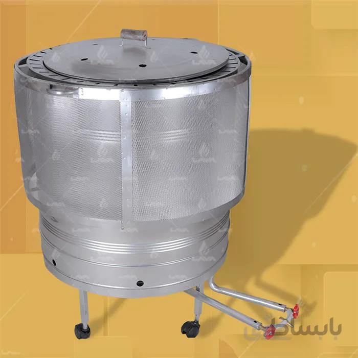 تنور گازی گرد سایز 60*70 ا * استفاده از محافظ توری به منظور جلوگیری از چسپندگی و سوختگی *قابل کاربرد با گاز شهری و گاز سلیندری *مناسب تهیه انواع نان لواش و تافتون و نان های محلی *با ورق گالوانیزه درجه یک