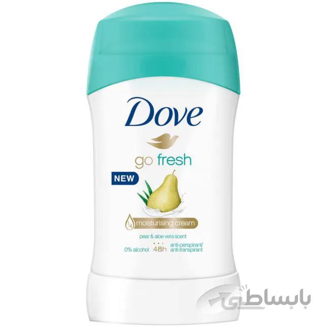 مام صابونی داو مدل Go Fresh رایحه گلابی و آلوئه‌ورا حجم 40ml ا Dove Go Fresh Pear & Aloe Vera Antiperspirant Deodorant Stick 40ml