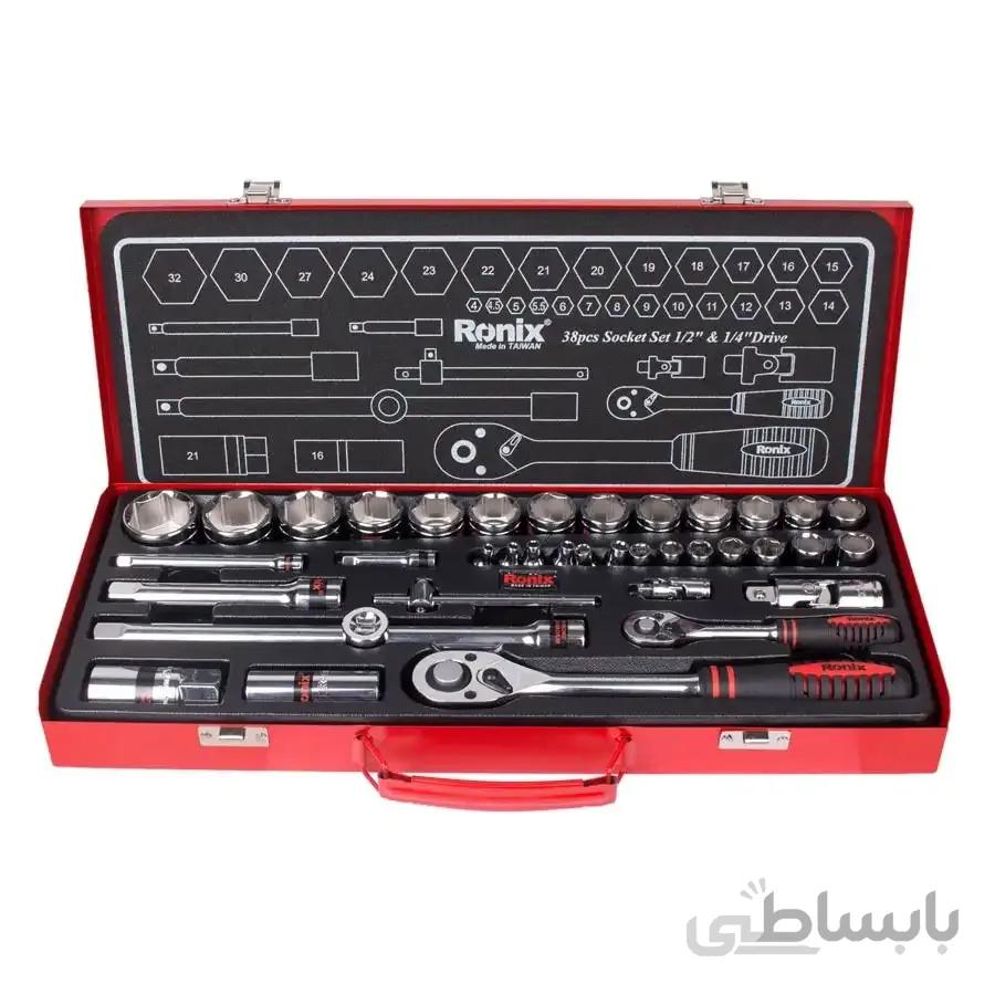 جعبه بکس 38 پارچه مدل RH-2638 رونیکس