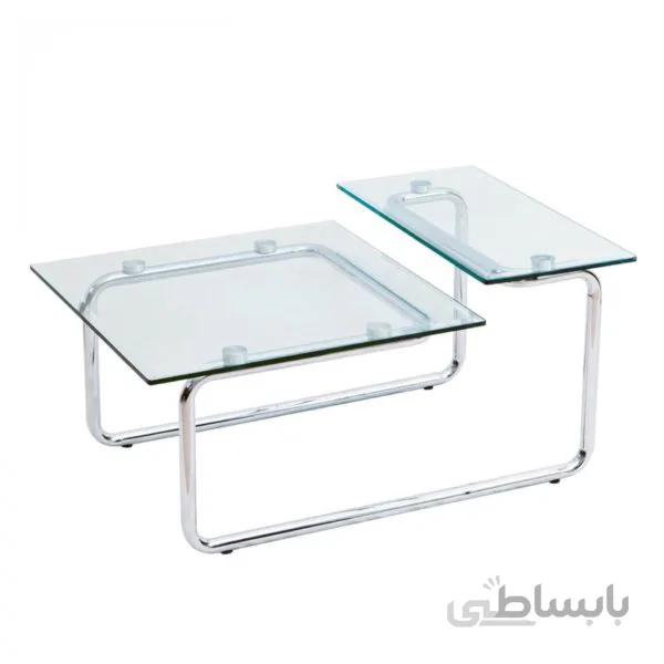 ‌میز جلو مبلی شیشه ای مدل TQ321 نیلپر (FOC 321)