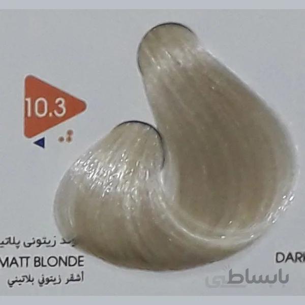 رنگ مو ویتامول (Vitamol) بلوند زیتونی پلاتینه (شماره 10/3 زیتونی) حجم 120 میل