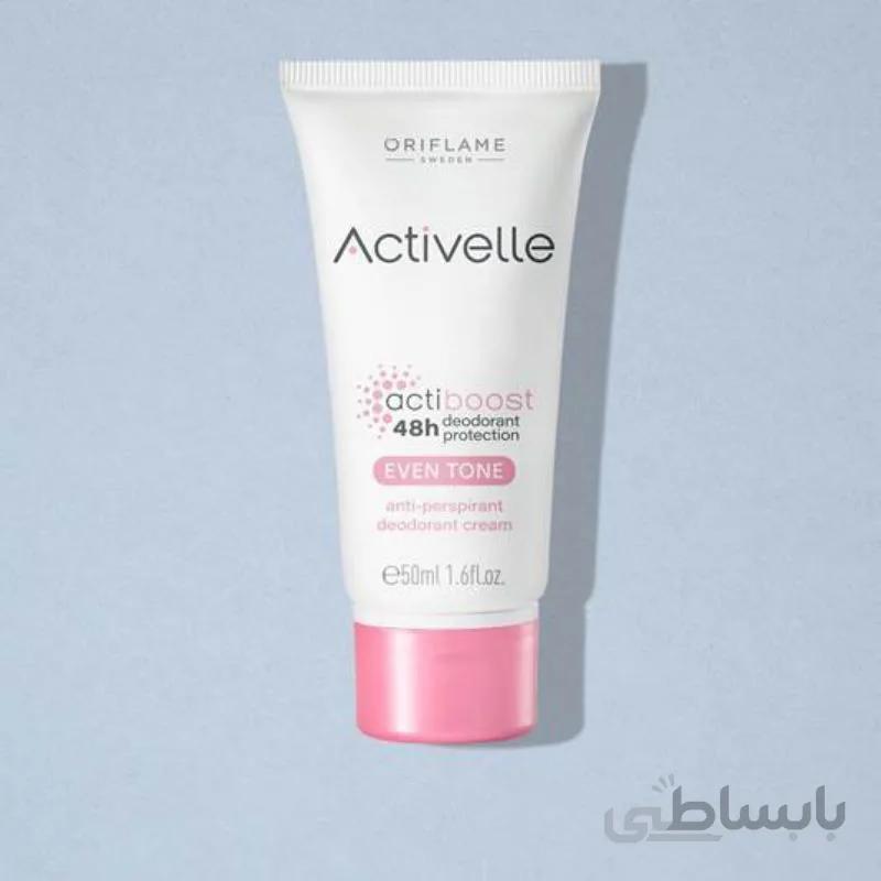 مام کرمی دیودورانت ضد تعریق اکتیول ا Even Tone anti-perspirant deodorant cream ACTIVELLE Oriflame
