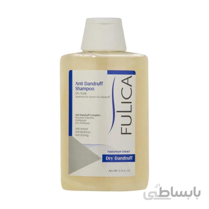 شامپو ضد شوره فولیکا مناسب موهای خشک 200 میل ا Fulica Anti Dandruff Shampoo For Dry Hair 200ml