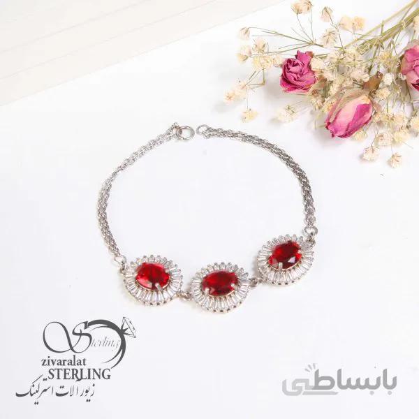 دستبند نقره زنانه طرح درنا