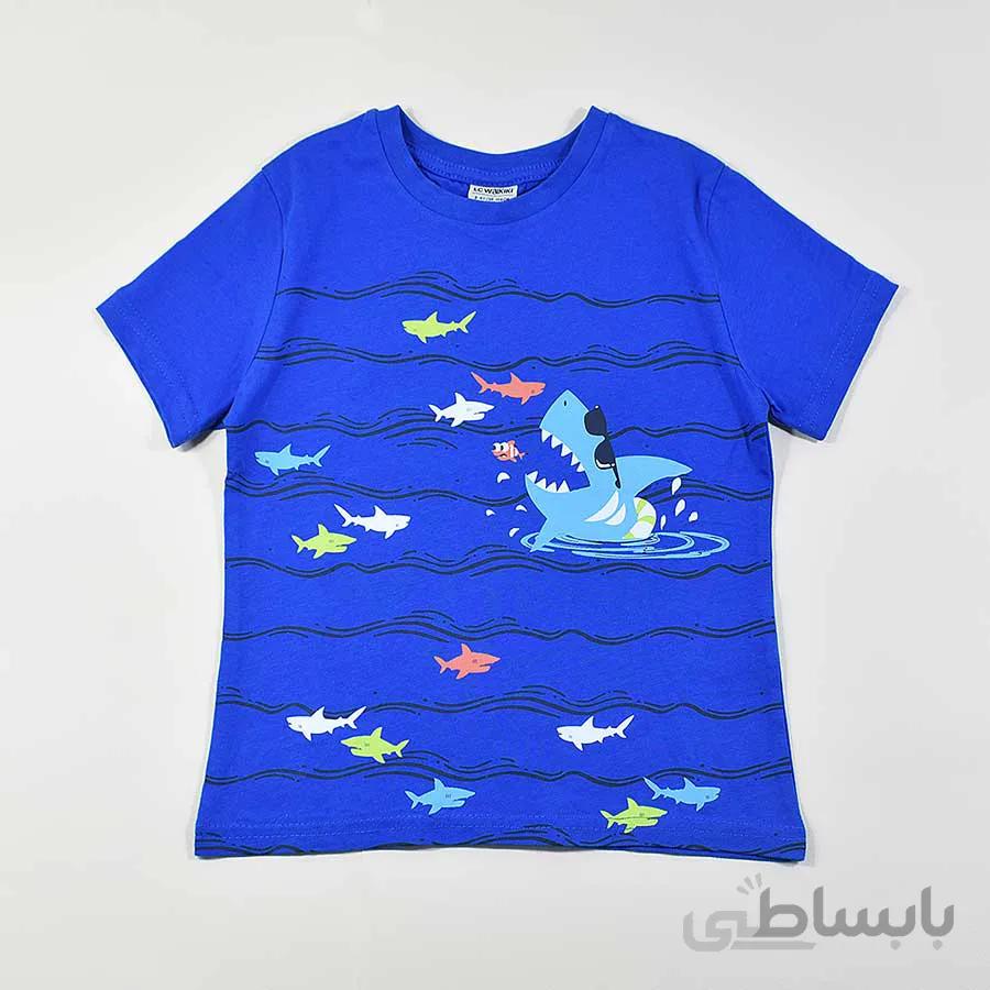 تیشرت بچه گانه پسرانه ال سی وایکیکی کوسه کد 2384