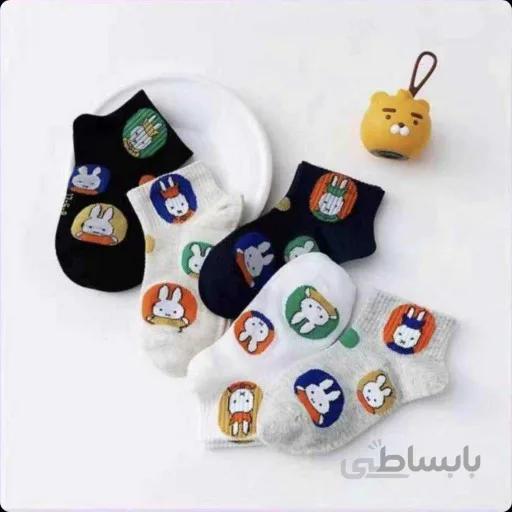 جوراب وارداتی پسرانه 1 ساله تا 8 ساله در رنگو طرح های متنوع