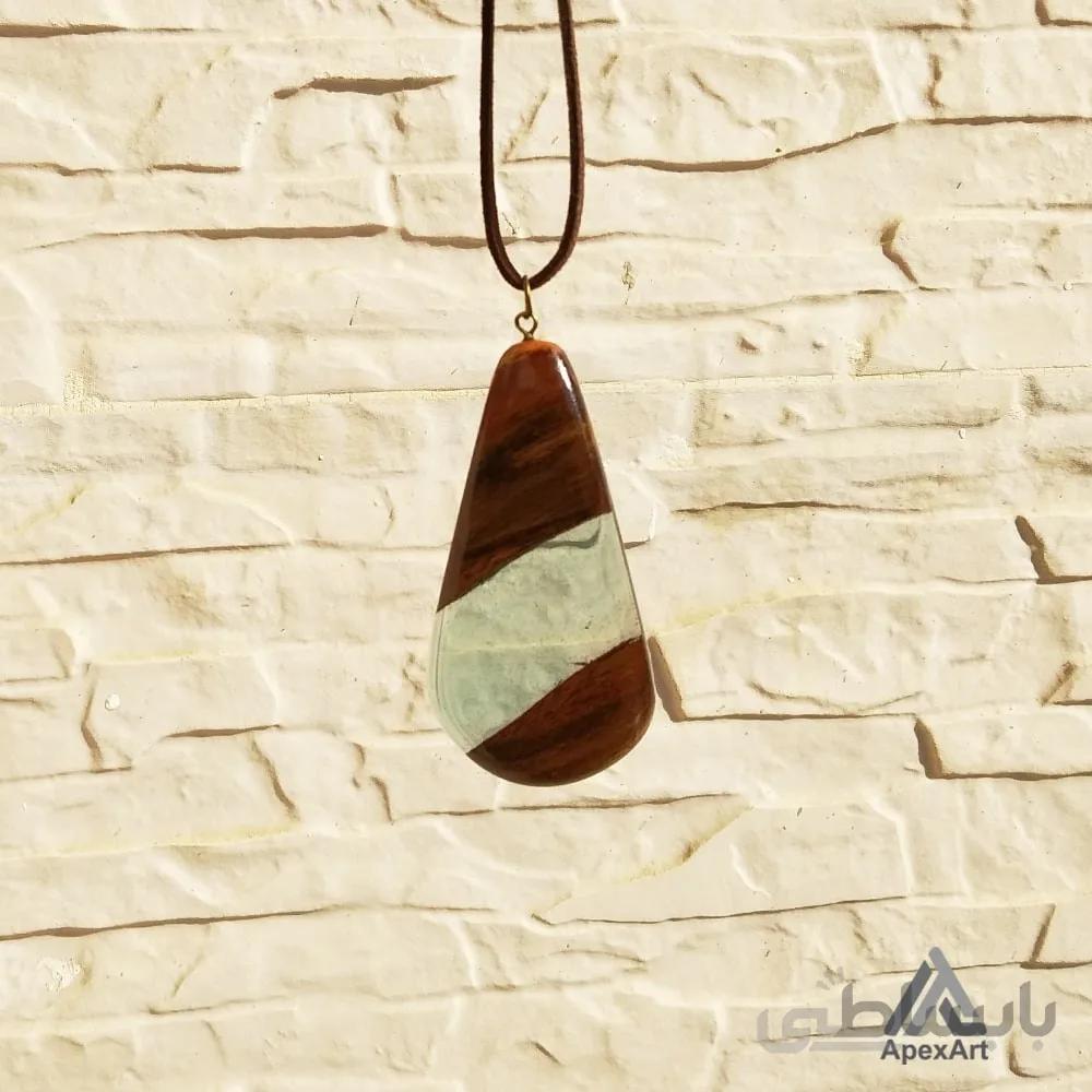 گردنبند چوبی طرح ثریا