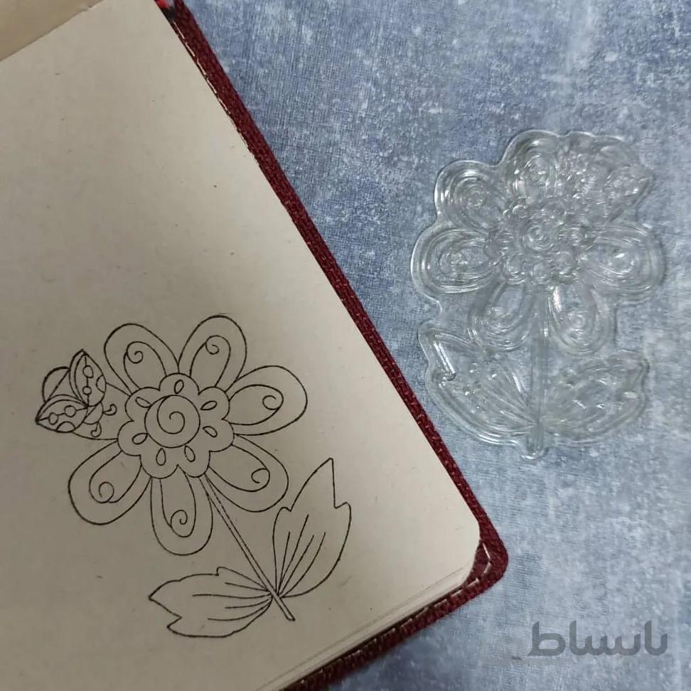 مهر سیلیکونی - گل بزرگ