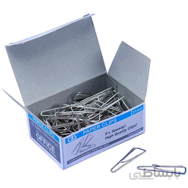 گیره کاغذ CBS سایز 31 میلی متری بسته 100 تایی
