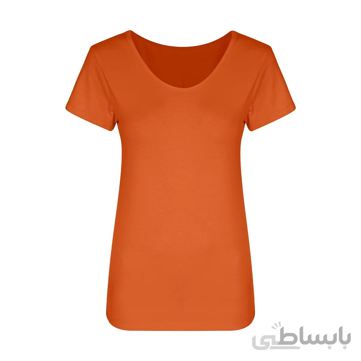 تیشرت یقه گرد زنانه