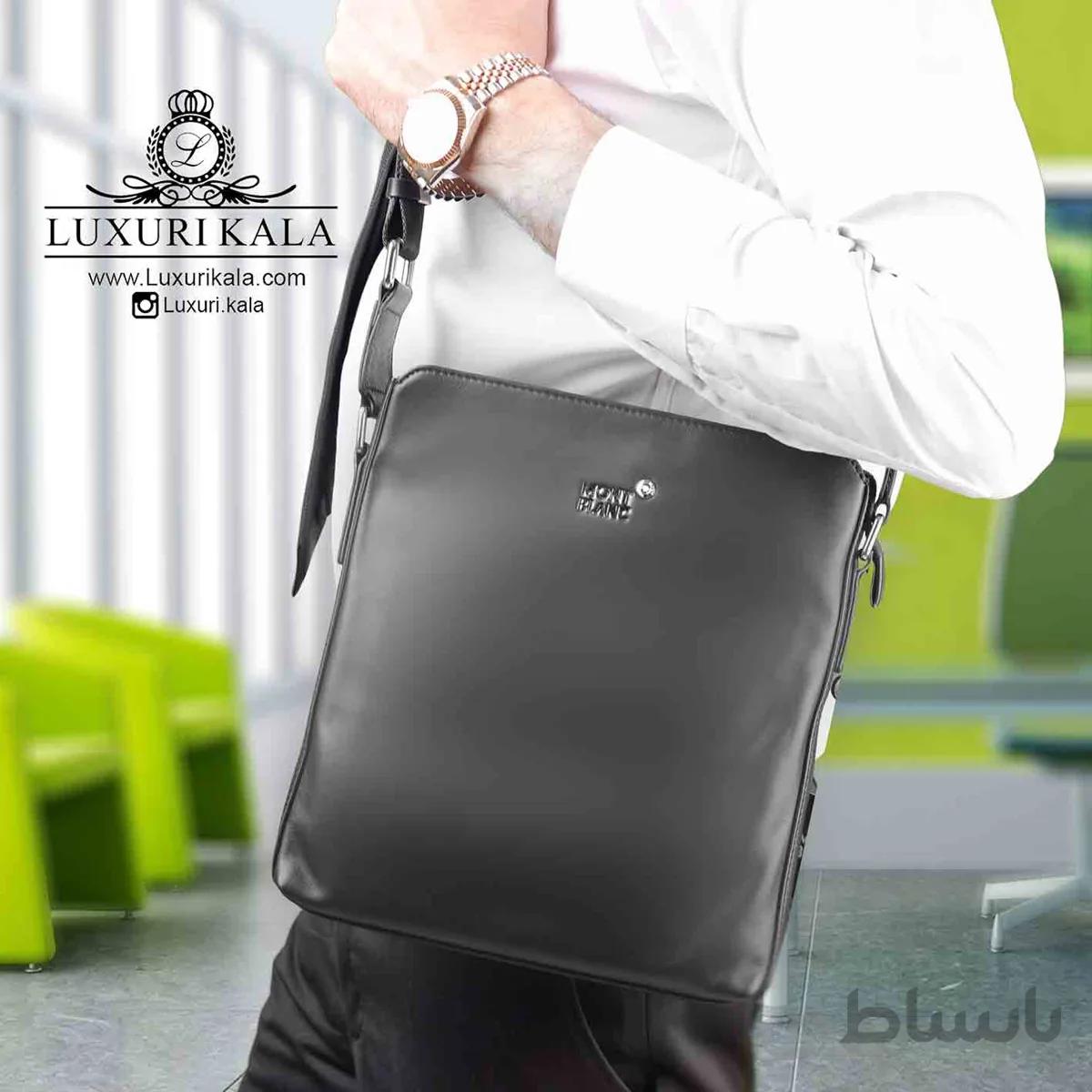 کیف دوشی Mont Blanc ا MONTBLANC LEATHER CITY BAGS