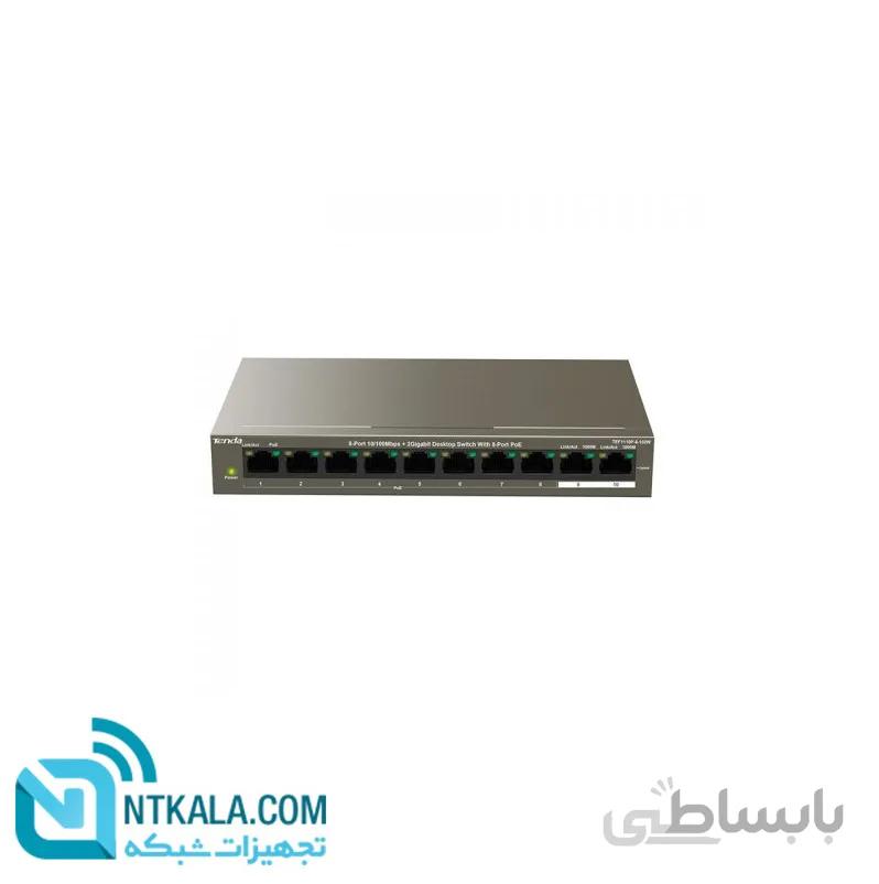سوییچ ۱۰ پورت PoE تندا مدل TEF1110P-8-102W