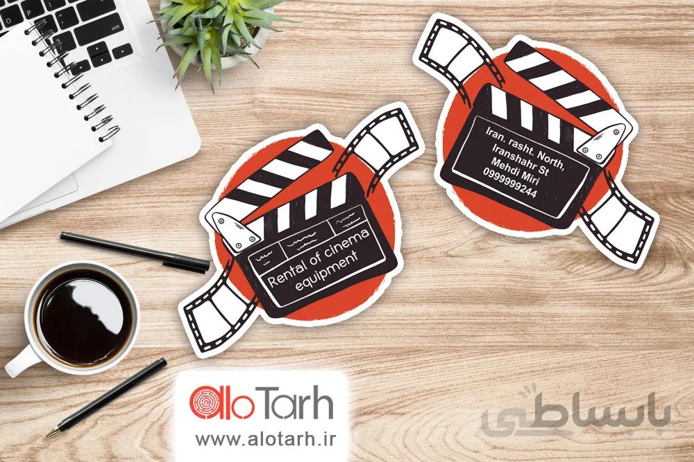 طرح کارت ویزیت فیلمبرداری و تصویربرداری لایه باز