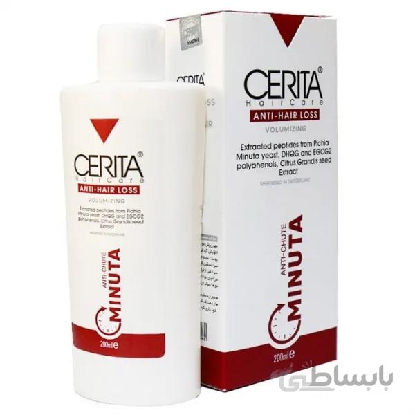 شامپو مینوتا ضد ریزش مناسب موهای چرب سریتا Shampoo Minuta Anti-Hair Loss For Oily Hair Cerita