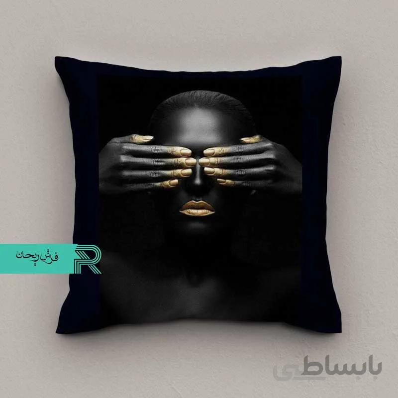 کوسن مخمل طرح پرتره کد5