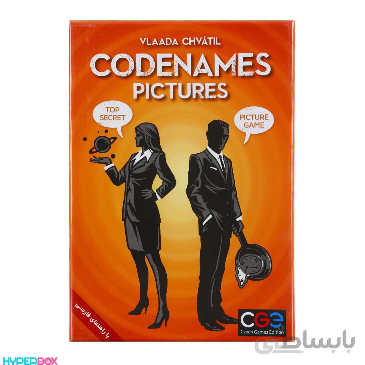 بازی فکری سی جی ای مدل CGE Codenames Pictures نسخه فارسی ا CGE Codenames Pictures game board