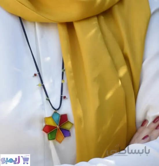 گردنبند طرح رنگی