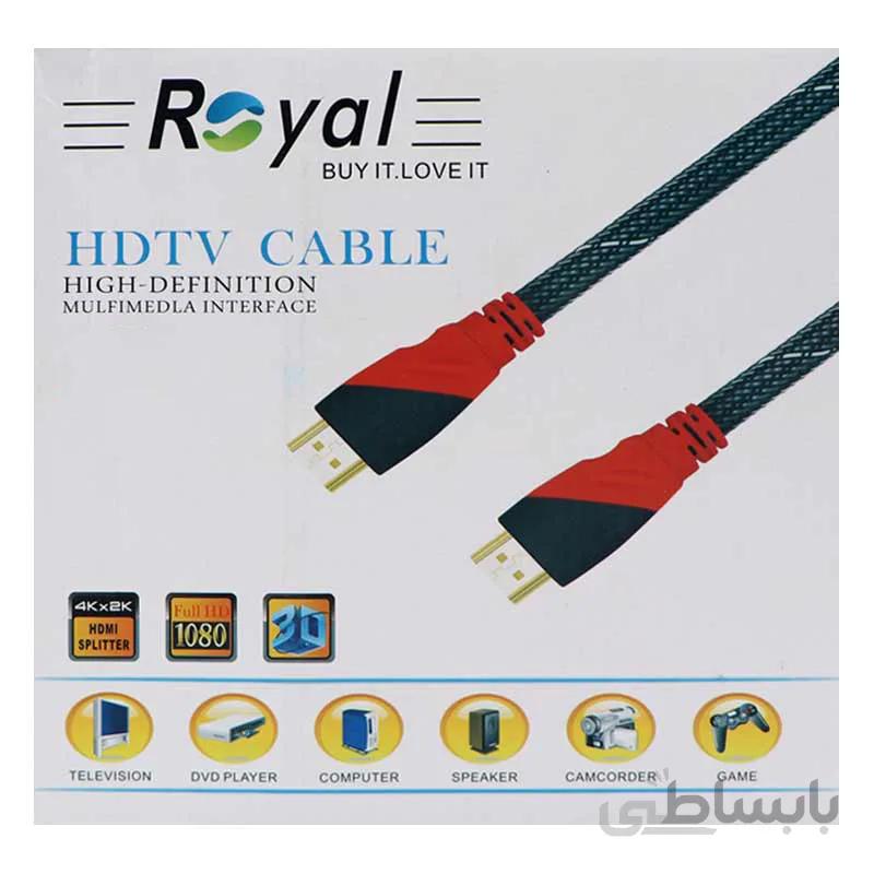 کابل HDMI رویال مدل ۱۰۰۱۸۳۴ طول ۲۰ متر