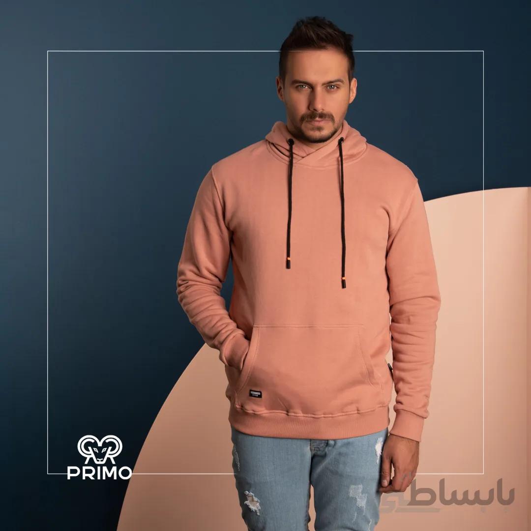 هودی پنبه مردانه مدل ساده داخل کرک 514603