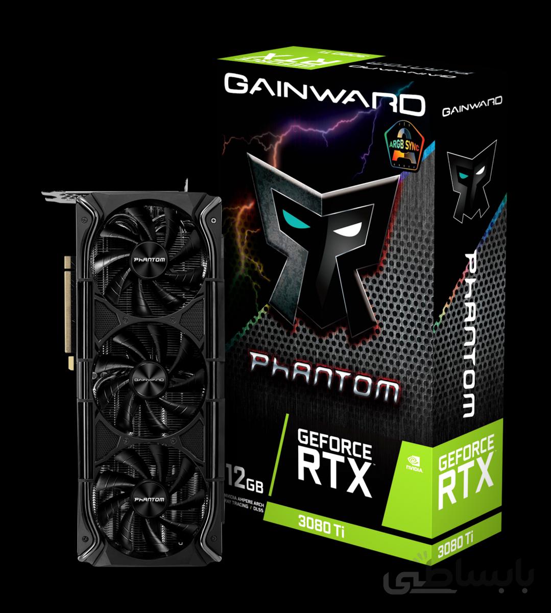کارت گرافیک گینوارد GeForce RTX 3080 Ti Phantom ظرفیت 12 گیگابایت ا gainward GeForce RTX 3080 Ti Phantom 12GB GDDR6X