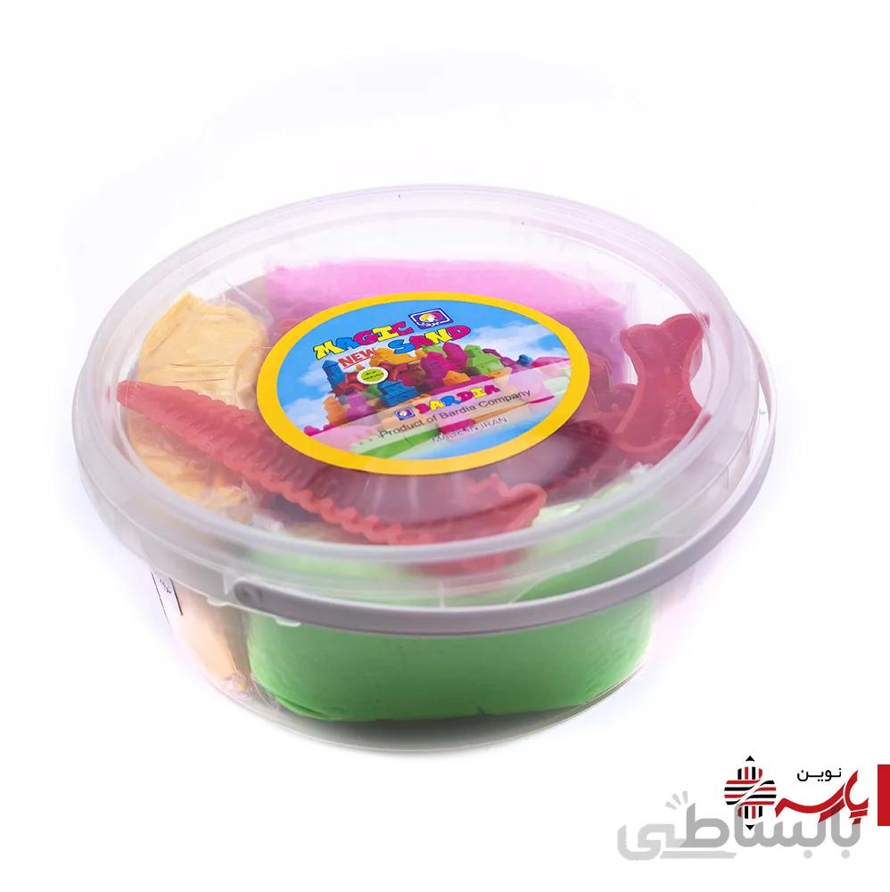 شن جادویی سطلی 750 گرمی 3 رنگ بردیا