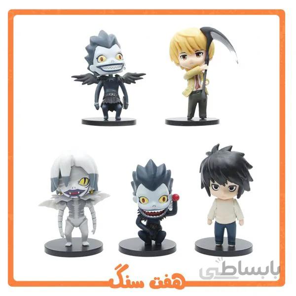 فیگور انیمه دث نوت (دفتر مرگ) مجموعه 5 عددی death note action figure
