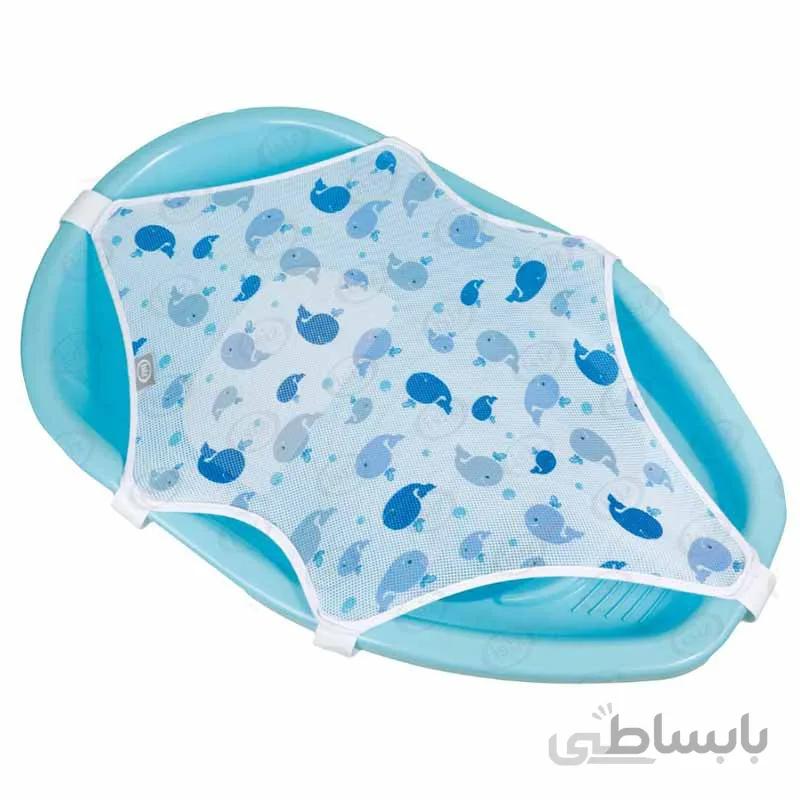 توری وان حمام کودک ایس ایز طرح وال آبی سایز کوچک Isiz