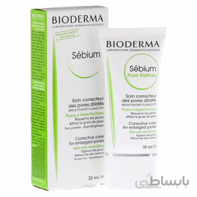کرم بایودرما درمان کننده منافذ باز پوست و بهبود بافت Bioderma Sébium Pore Refining Cream