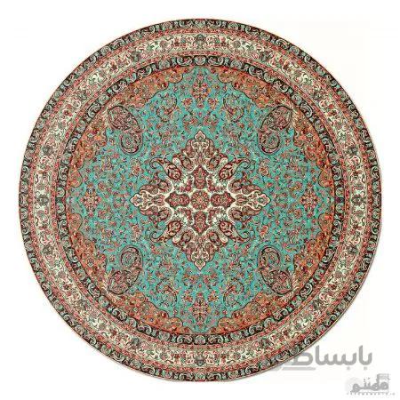رومیزی گرد ترمه طرح مهستان کد 617