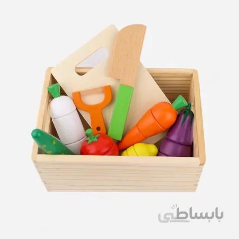 اسباب بازی برش میوه چوبی مگنتی با تخته کد 4048970