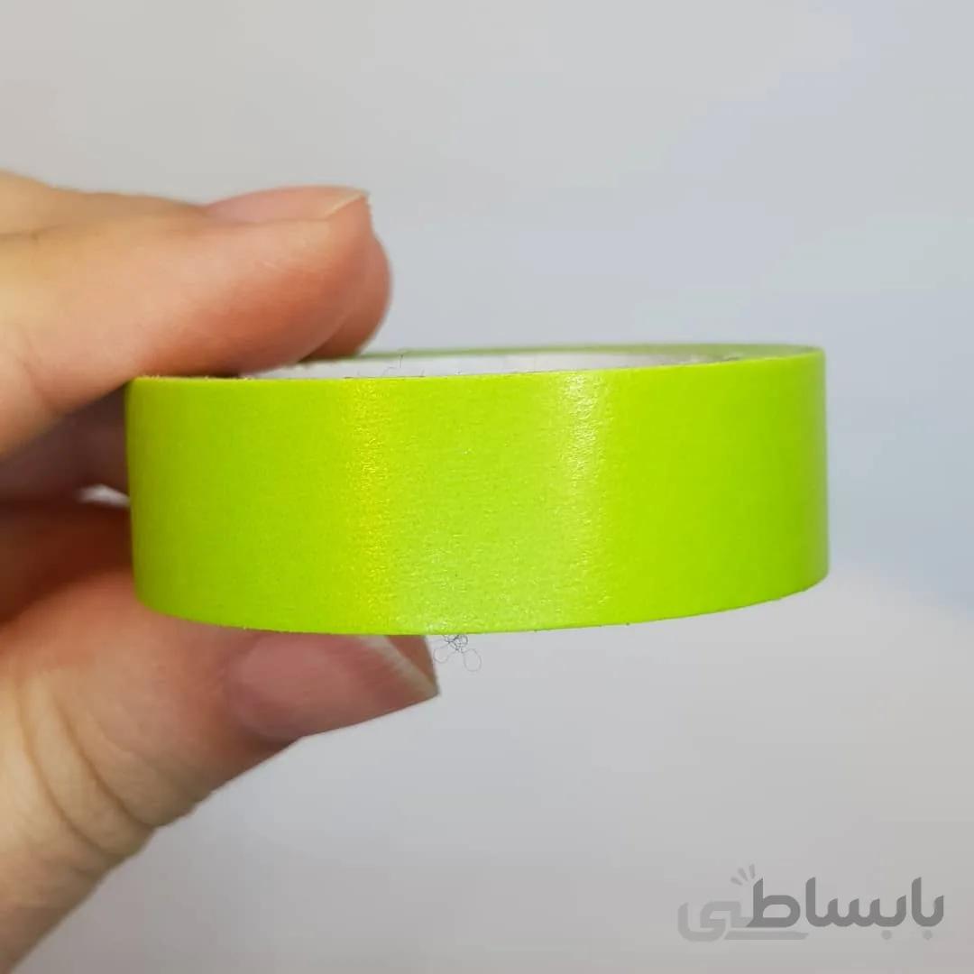چسب واشی 15 میلیمتری سبز