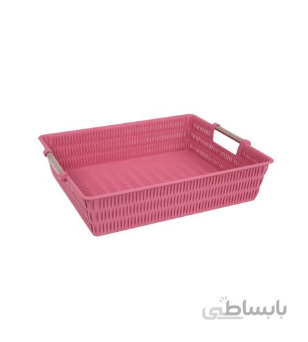 سبد بامبو دسته استیل سایز 1 لیمون Limon کد 1382